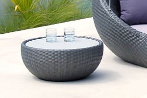 Outdoor Circle Side And Coffee Table Outdoor Coffee Table Small Black White Round Outdoor Coffee Table (View 2 of 10)