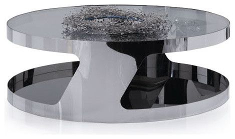Round Chrome Coffee Table Modern Chrome And Glass Round Coffee Table Stark Modern Coffee Tables Chrome Coffee Table Legs (View 10 of 10)