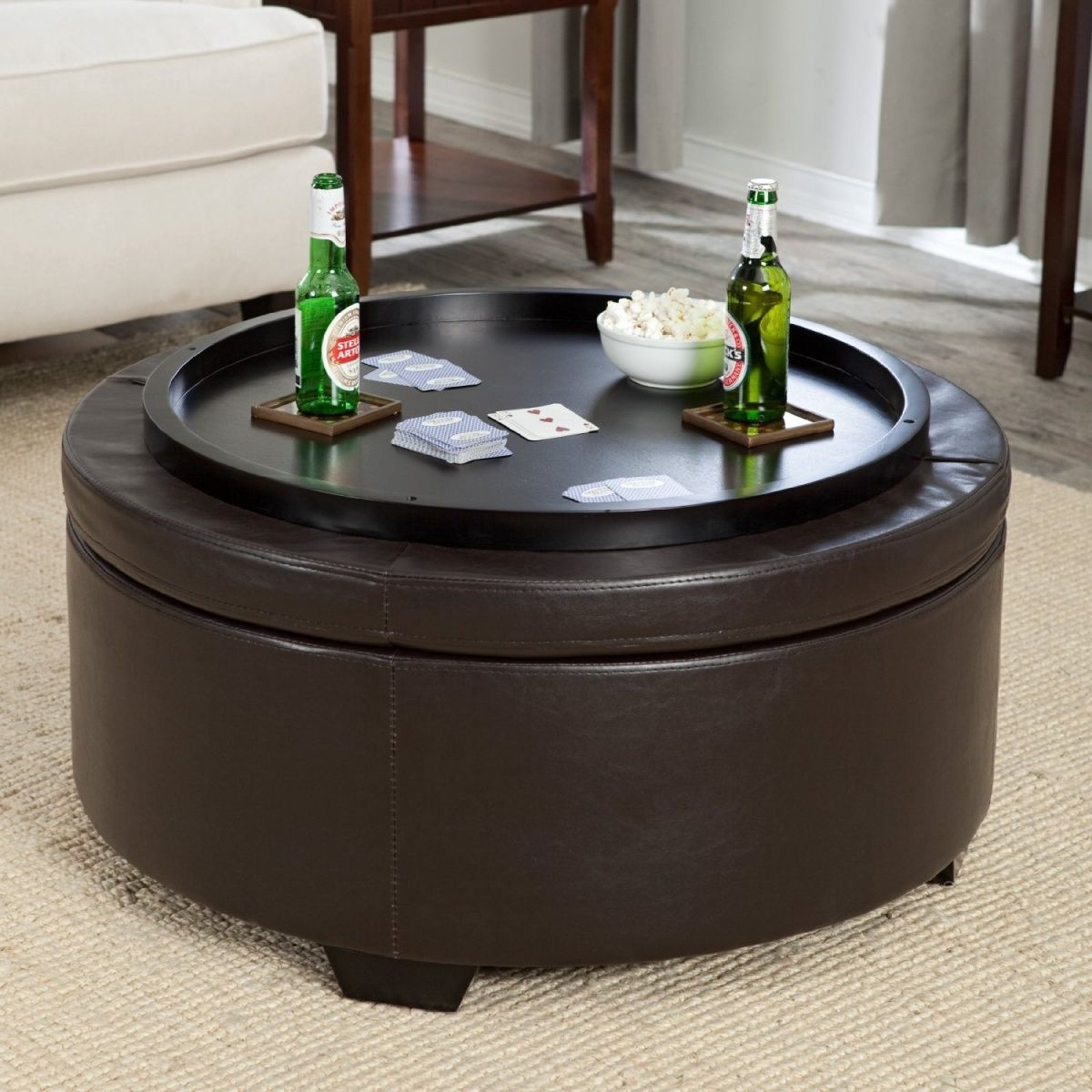 Round Coffee Table Ottoman As Your Best Round Table Round Coffee Table Ottomans Jcpenney Ottoman (View 6 of 10)