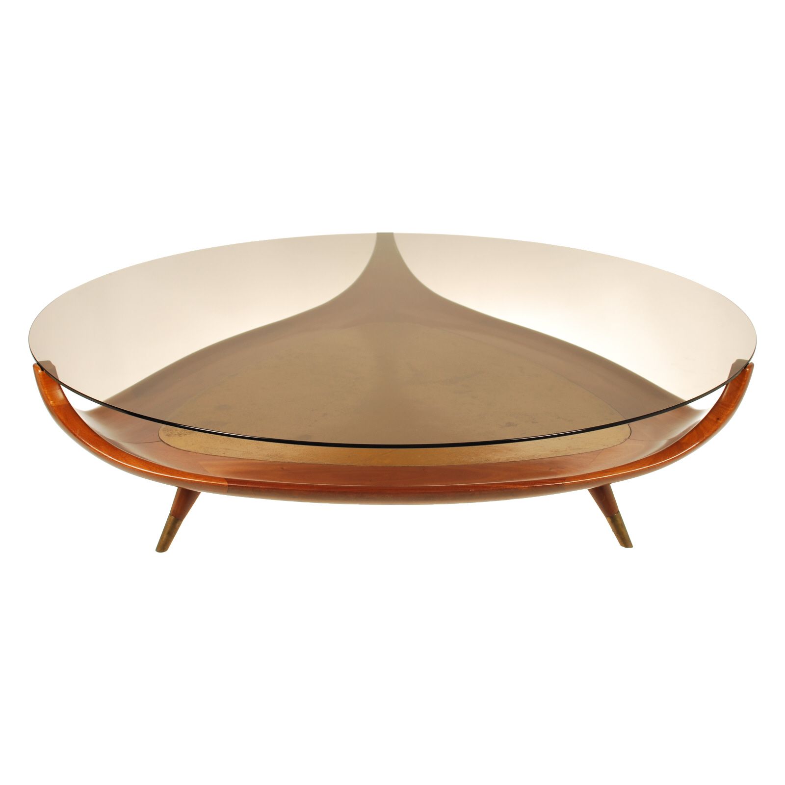 Round Glass And Wood Coffee Table Steve Silver Rafael Round Cherry Wood And Glass Coffee Table Triangle (View 7 of 10)
