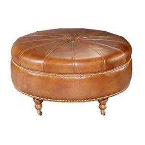 Round Leather Ottoman Tufted Large Round Leather Ottoman Coffee Table Round Tufted Leather Coffee Table (View 9 of 10)