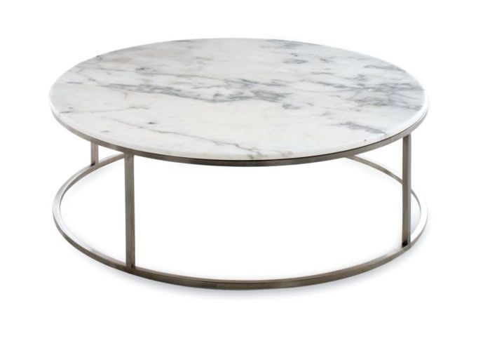 Round Outdoor Coffee Table Marble Outdoor Round Coffee Table Round White Ceramics Coffee Table Stainless Steel (View 8 of 10)