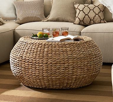 Seagrass Coffee Table Round Round Woven Seagrass Coffee Table Traditional Coffee Tables Round Seagrass Coffee Table Ottomans (View 6 of 10)