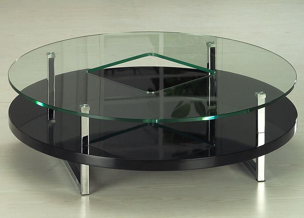 The How To Decorate Black Glass Coffee Table Set Round Black Glass Coffee Table Small Round Black Coffee Tables Design (View 10 of 10)