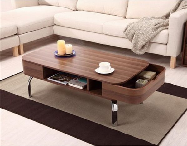 This Square Wooden Coffee Table With Round Corners Is Perfect For Homes With Kids As It Doesnt Have Any Sharp Edges Rounded Edge Coffee Table (View 8 of 10)
