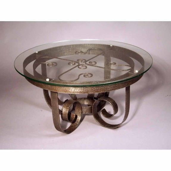 Top Glass Coffee Table Wrought Iron Round Coffee Table Iron Round Coffee Table Metalwork Round Wrought Iron Coffee Table (View 10 of 10)