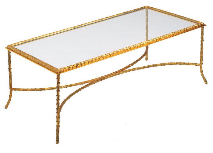 Traditional Glass Coffee Table This Table Looks Like Metal But Its Not Faux Metal Look Fool Your Friends Fool Your Family (View 8 of 10)