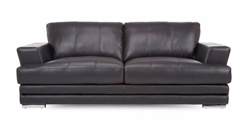 3 Seater Leather Sofa Leather Storage Foot Stool 7 Months Old Most Certainly Within Leather Storage Sofas (View 8 of 20)