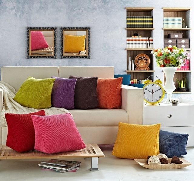 Aliexpress Buy Triangular Backrest Cushion For Sofa Cushions Most Certainly Regarding Sofa Cushions (Photo 20 of 20)