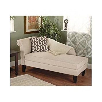 Amazon Beigetan Storage Chaise Lounge Sofa Chair Couch For Definitely With Lounge Sofas And Chairs (View 7 of 20)