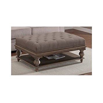 Amazon Ottoman Storage Bench Grey Tufted Ottoman Coffee Certainly With Regard To Footstool Coffee Tables (View 19 of 20)