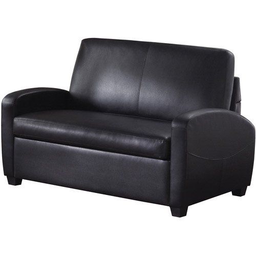 Amazon Sofa Sleeper Black This Faux Leather Sleeper Sofa Very Well Inside Loveseat Twin Sleeper Sofas (View 13 of 20)