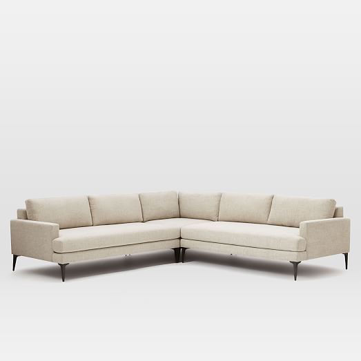 Andes L Shaped Sectional West Elm Definitely Pertaining To Leather L Shaped Sectional Sofas (View 20 of 20)