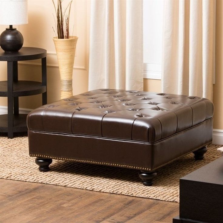 Best 25 Ottoman Table Ideas On Pinterest Large Ottoman Large Most Certainly Throughout Brown Leather Ottoman Coffee Tables (View 19 of 20)