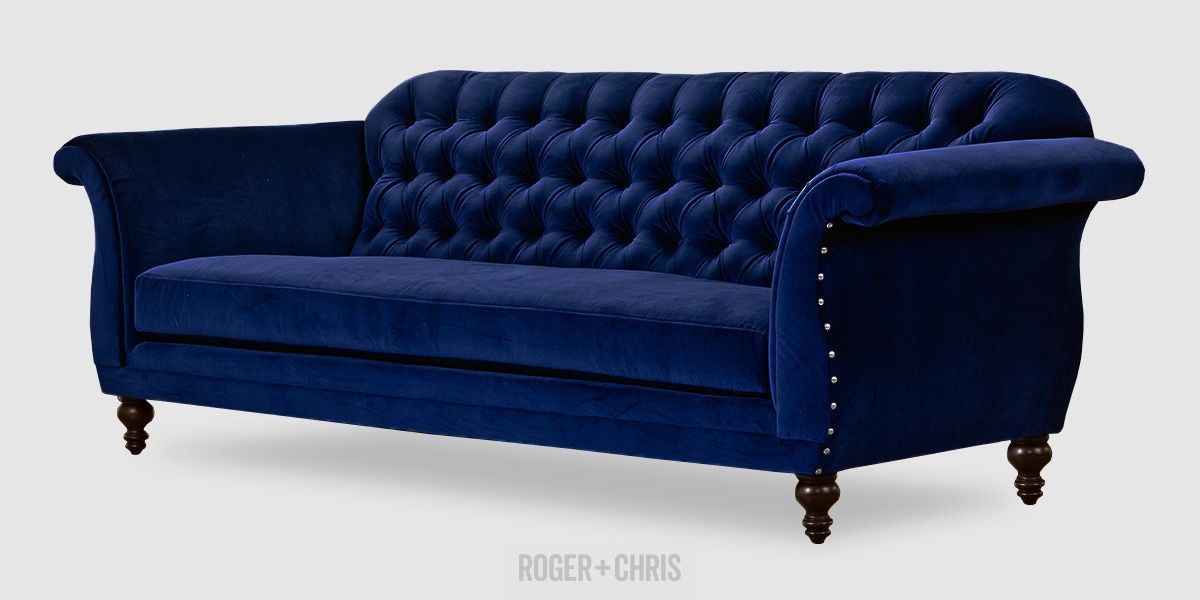Best Blue Velvet Sofas Blog Roger Chris Effectively With Regard To Blue Tufted Sofas (View 2 of 20)