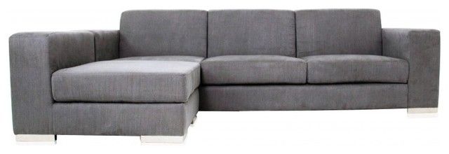 Best Long Modern Sofa With Long Island Sectional Sofa Grey Fabric Perfectly In Long Modern Sofas (View 10 of 20)