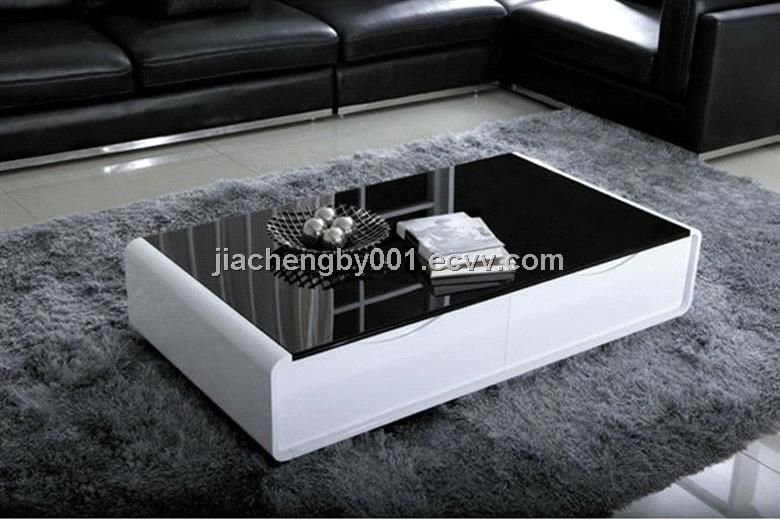 Black And White Coffee Table Facil Furniture Certainly Intended For White And Black Coffee Tables (View 3 of 20)