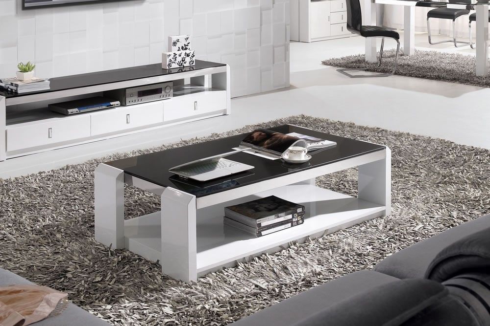 Black And White Coffee Table Facil Furniture Nicely In White And Black Coffee Tables (View 12 of 20)