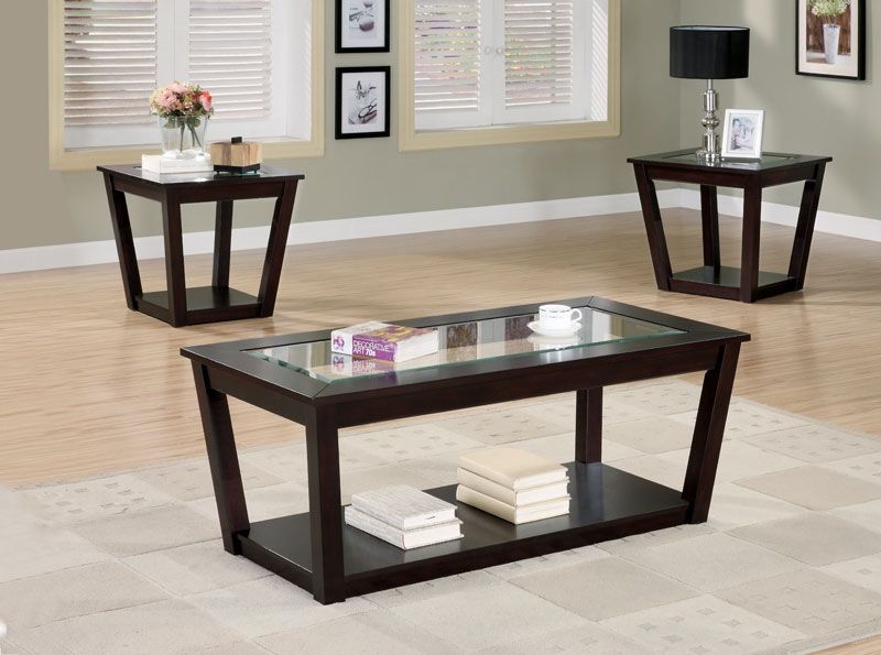 Black Coffee Table Sets And End Tables With Marble Top Eva Furniture Nicely Inside Coffee Table With Matching End Tables (View 1 of 20)