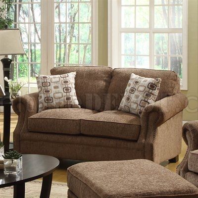 Blue Striped Fabric Cottage Style Sofa Loveseat Set Nicely With Cottage Style Sofas And Chairs (View 11 of 20)