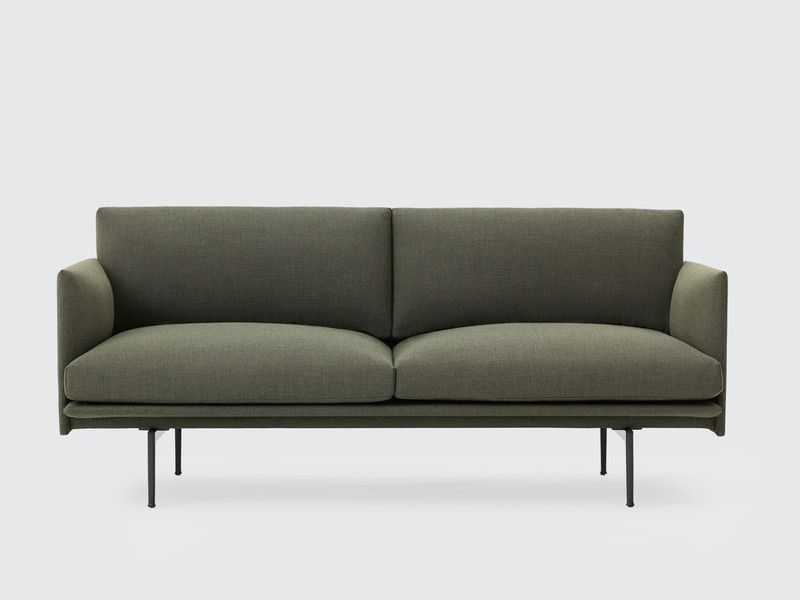 Buy The Muuto Outline Two Seater Sofa In Fiord Fabric At Nestcouk Clearly Pertaining To Two Seater Sofas (Photo 14 of 20)