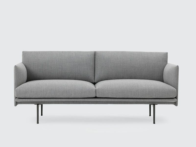 Buy The Muuto Outline Two Seater Sofa In Fiord Fabric At Nestcouk Clearly Throughout Two Seater Sofas (View 20 of 20)