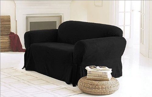 Cheap Elastic Sofa Cover 2 Seater Find Elastic Sofa Cover 2 Good Regarding Black Slipcovers For Sofas (View 5 of 20)