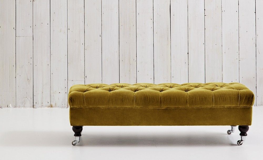 Chesterfield Buttoned Footstool George Love Your Home Properly Pertaining To Velvet Footstool (View 8 of 20)