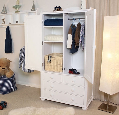 Featured Photo of 30 Inspirations Double Wardrobe with Drawers and Shelves