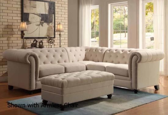 Coaster 500222 Beige Fabric Sectional Sofa Steal A Sofa Good Intended For Fabric Sectional Sofa (View 3 of 20)