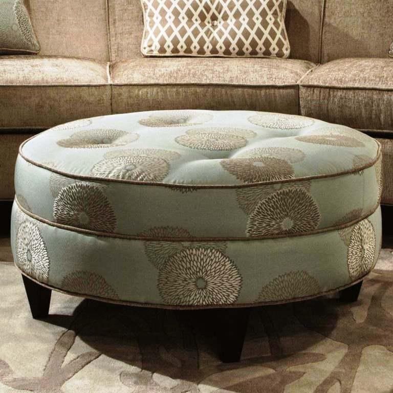 Coffee Table Astonishing Small Round Ottoman Coffee Table Ottoman Clearly Pertaining To Round Upholstered Coffee Tables (View 11 of 20)