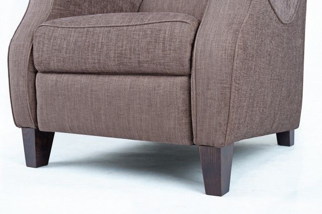 Comfortable Armchair With Wooden Legs Funiquecouk Effectively Regarding Fabric Armchairs (View 16 of 20)