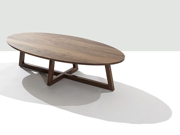 Contemporary Coffee Side And Accent Tables Solid Wood Modern Effectively For Oval Walnut Coffee Tables (View 1 of 20)