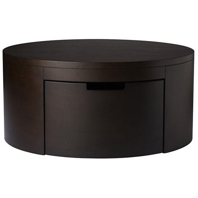 Cool Round Coffee Table Storage Round Leather Coffee Table With Well Within Round Coffee Tables With Storages (Photo 1 of 20)