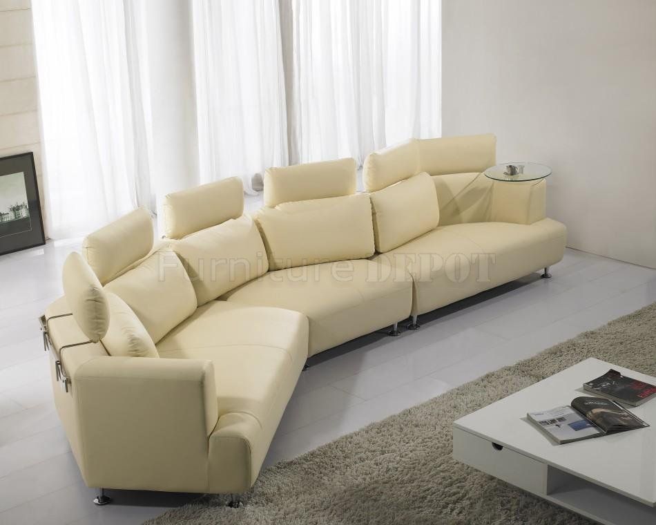 Cream Leather Sofas Certainly Throughout C Shaped Sofas (Photo 15 of 20)