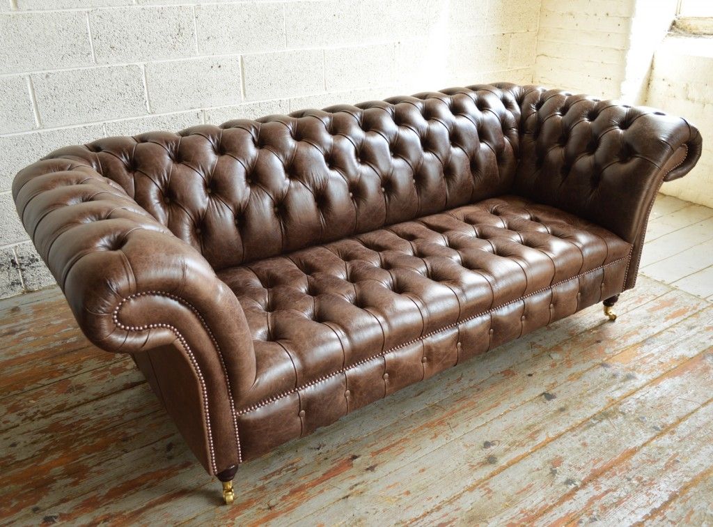 Decor Leather Chesterfield Sofa Home Design Ideas Nicely Throughout Tufted Leather Chesterfield Sofas (View 19 of 20)