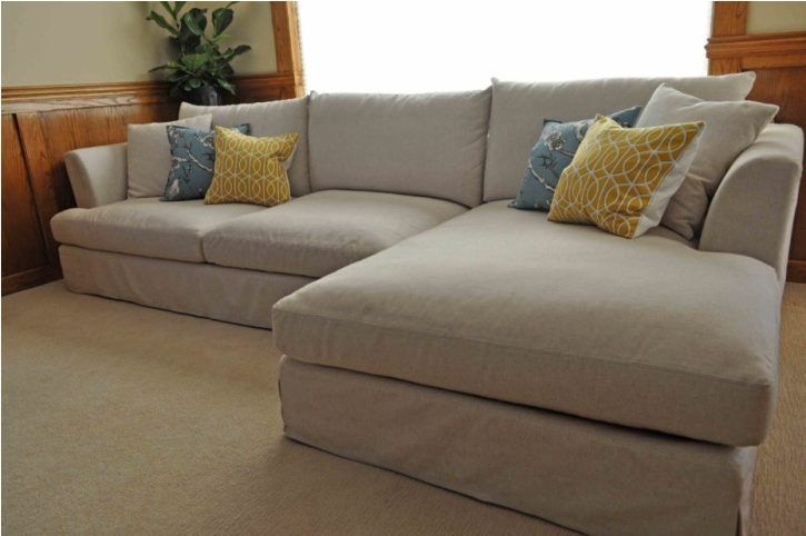Deep Sectional Sofa Denim Sectional Sofa Small Sectional Sofa Nicely Throughout Deep Cushion Sofa (Photo 8 of 20)