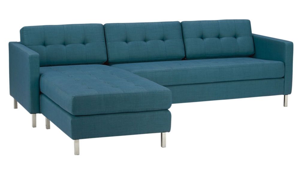 Ditto Ii Peacock Sectional Sofa Cb2 Certainly With Regard To Colorful Sectional Sofas (Photo 5 of 20)