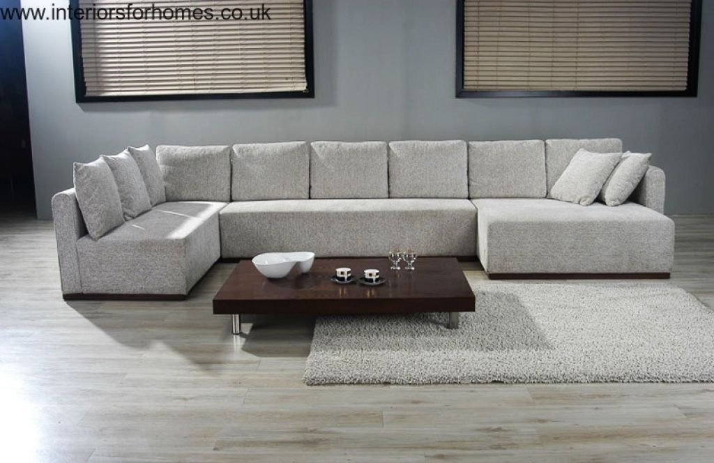 Double Chaise Sectional Sofa Large U Shaped Sectionals Future Very Well In Very Large Sofas (View 1 of 20)