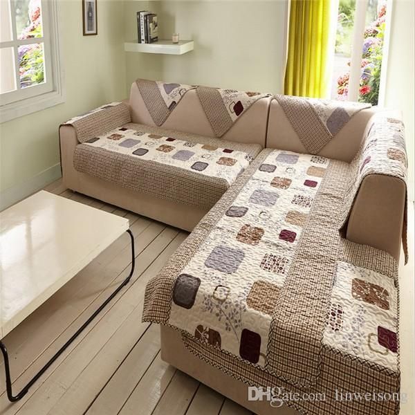 Durable Polyester L Shaped Sofa Covers Printed Sofa Cover Set Good Pertaining To Durable Sectional Sofa (View 5 of 20)