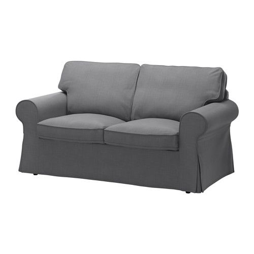 Ektorp Two Seat Sofa Nordvalla Dark Grey Ikea Clearly Intended For Ikea Two Seater Sofas (Photo 4 of 20)