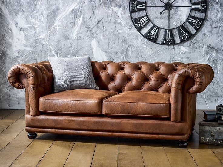 Enchanting Chesterfield Tufted Leather Sofa Vintage Chesterfield Well Regarding Tufted Leather Chesterfield Sofas (View 15 of 20)
