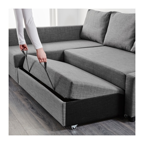 Friheten Corner Sofa Bed With Storage Skiftebo Dark Grey Ikea Properly With Regard To Corner Couch Bed (Photo 1 of 20)