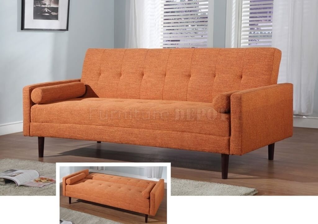 Furniture Large Sleeper Beige Convertible Sofa Bed Comfortable Well Intended For Sofa Convertibles (Photo 1 of 20)