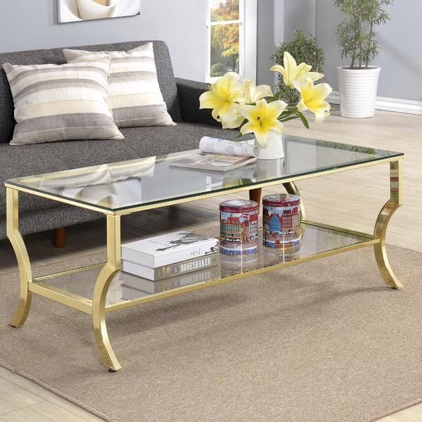 Glass Gold Frame Coffee Table Definitely With Glass Gold Coffee Tables (View 7 of 20)