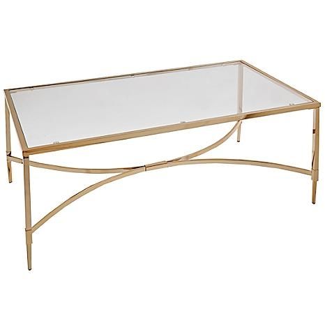 Gold Glass Coffee Table Madox Modern Classic Antique Gold Leaf Effectively In Metal And Glass Coffee Tables (Photo 12 of 20)