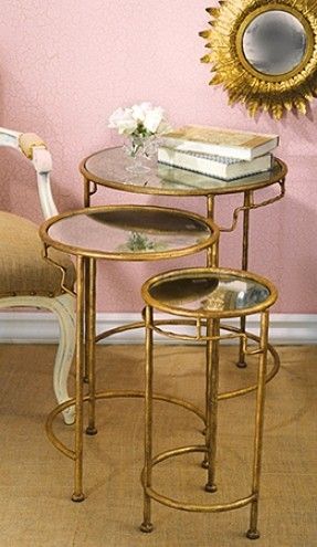 Gold Nesting Tables Foter Perfectly Inside Gold Bamboo Coffee Tables (View 18 of 20)