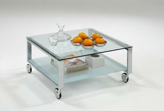 Great Glass Coffee Table On Wheels In Modern Home Interior Design Very Well Regarding Glass Coffee Tables With Casters (View 11 of 20)