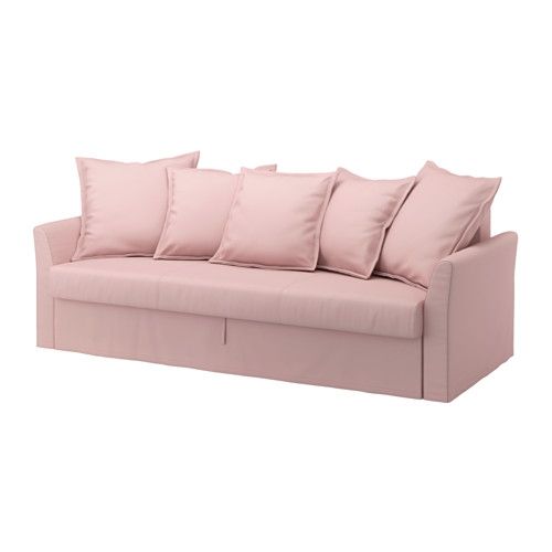 Holmsund Sleeper Sofa Ransta Light Pink Ikea Most Certainly Intended For Ikea Loveseat Sleeper Sofas (View 18 of 20)