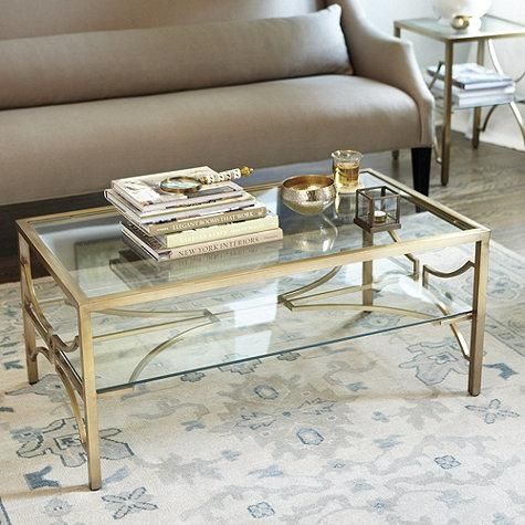 Innovative Glass And Gold Coffee Table Elegant Gold Glass Coffee Clearly Within Glass Gold Coffee Tables (View 2 of 20)